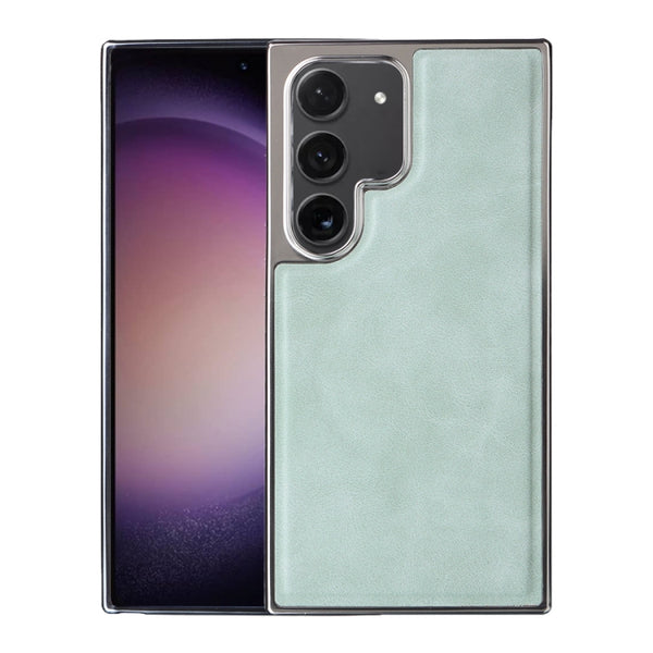 For Samsung Galaxy S23+ 5G Electroplated Side PU Hybrid TPU MagSafe Phone Case(Green) by buy2fix