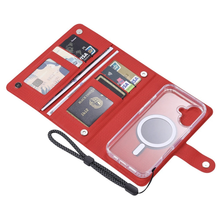 For iPhone 15 ViLi GHA-C Series RFID MagSafe Magnetic Flip Leather Phone Case(Red) - iPhone 15 Cases by ViLi | Online Shopping UK | buy2fix