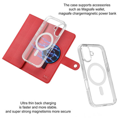 For iPhone 15 Pro ViLi GHA-C Series RFID MagSafe Magnetic Flip Leather Phone Case(Red) by ViLi