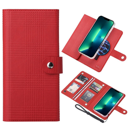 For iPhone 13 Pro ViLi GHA-C Series RFID MagSafe Magnetic Flip Leather Phone Case(Red) - iPhone 13 Pro Cases by ViLi | Online Shopping UK | buy2fix