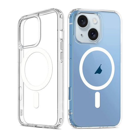 For iPhone 15 ViLi MAG-C Series MagSafe Magnetic PC + TPU Phone Case(Transparent)
