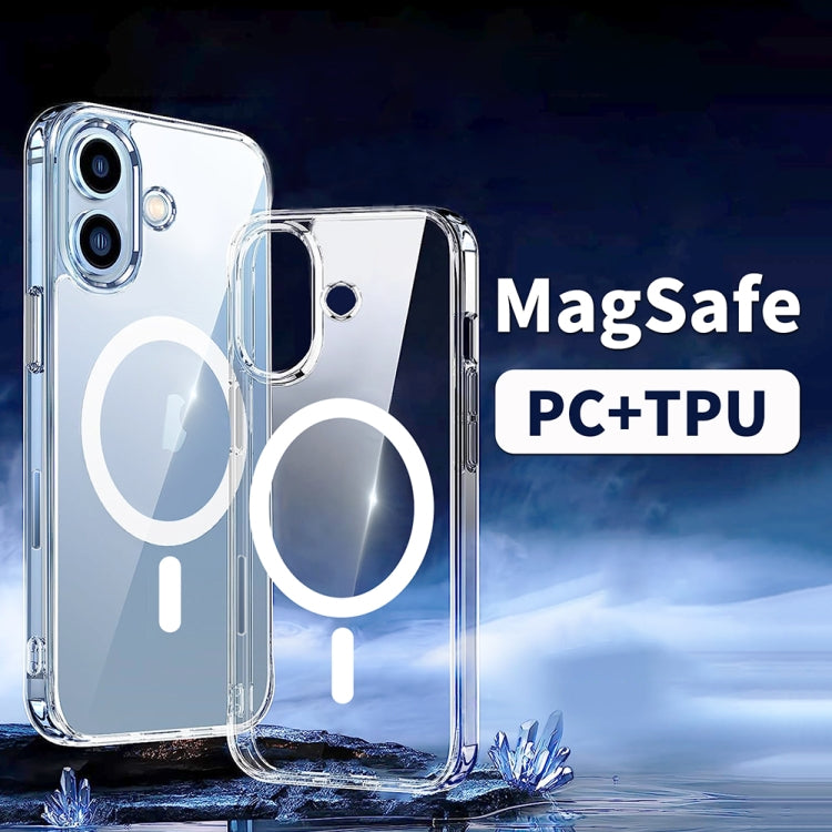 For iPhone 14 Plus ViLi MAG-C Series MagSafe Magnetic PC + TPU Phone Case(Transparent) - iPhone 14 Plus Cases by ViLi | Online Shopping UK | buy2fix