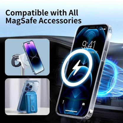 For iPhone 15 ViLi MAG-C Series MagSafe Magnetic PC + TPU Phone Case(Transparent) - iPhone 15 Cases by ViLi | Online Shopping UK | buy2fix