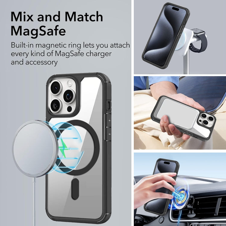 For iPhone 14 Plus MagSafe Acrylic Hybrid TPU Phone Case(Grey) - iPhone 14 Plus Cases by buy2fix | Online Shopping UK | buy2fix