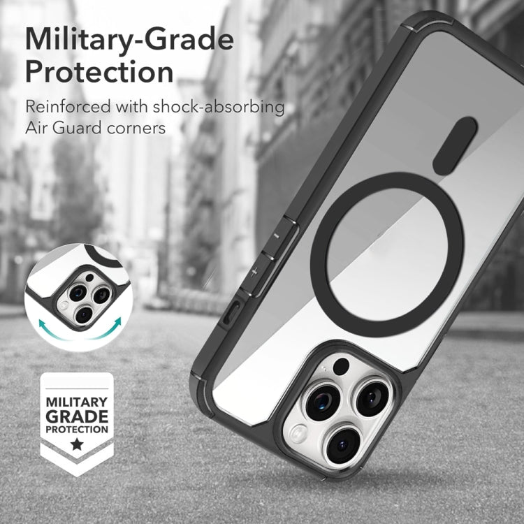 For iPhone 12 Pro Max MagSafe Acrylic Hybrid TPU Phone Case(Grey) - iPhone 12 Pro Max Cases by buy2fix | Online Shopping UK | buy2fix