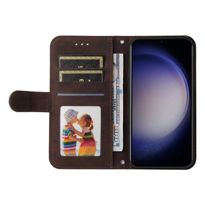 For Samsung Galaxy S25+ 5G Skin Feel Life Tree Metal Button Leather Phone Case(Brown) by buy2fix