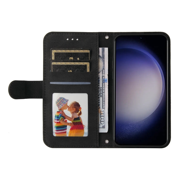 For Samsung Galaxy S25+ 5G Skin Feel Life Tree Metal Button Leather Phone Case(Black) by buy2fix