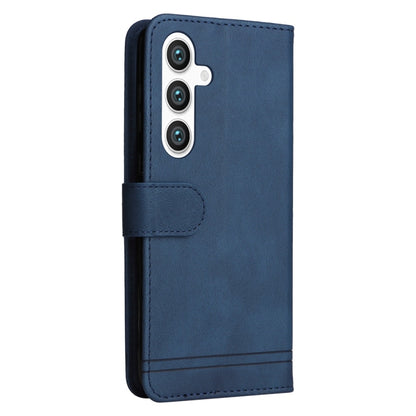 For Samsung Galaxy S25+ 5G Skin Feel Life Tree Metal Button Leather Phone Case(Blue) by buy2fix