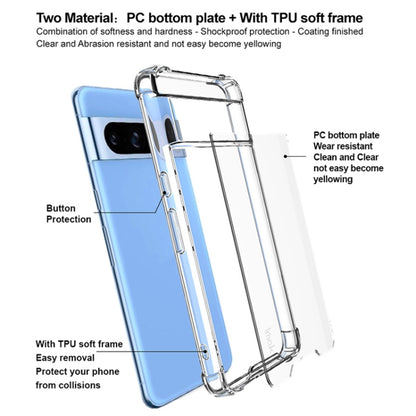 For Google Pixel 8 Pro IMAK Space Shield PC + TPU Airbag Shockproof Phone Case(Transparent) - Google Cases by imak | Online Shopping UK | buy2fix