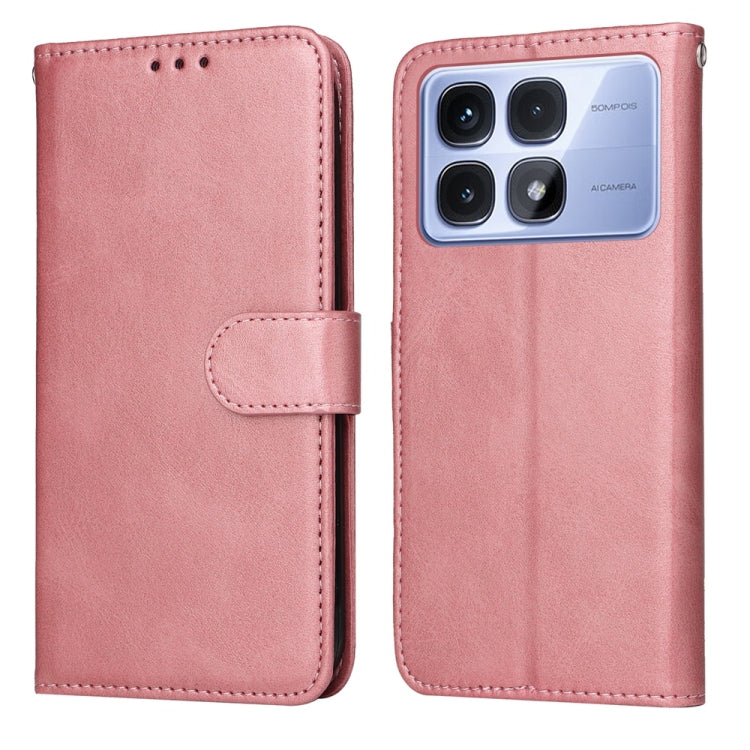 For Redmi K70 Ultra Classic Calf Texture Flip Leather Phone Case(Rose Gold) - Xiaomi Cases by buy2fix | Online Shopping UK | buy2fix