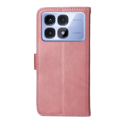 For Redmi K70 Ultra Classic Calf Texture Flip Leather Phone Case(Rose Gold) - Xiaomi Cases by buy2fix | Online Shopping UK | buy2fix