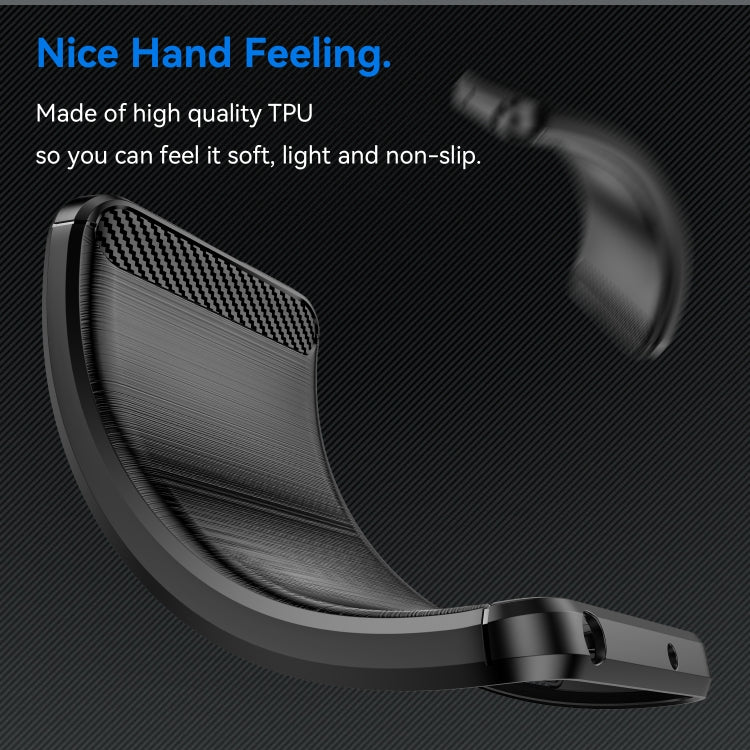 For Samsung Galaxy S25 5G Carbon Fiber Brushed Texture TPU Phone Case(Black) by buy2fix