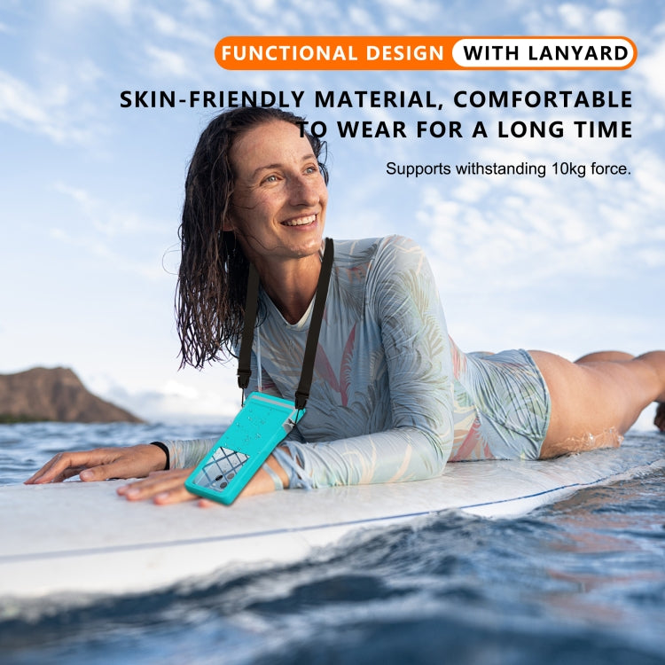 RedPepper 15m Depth Waterproof Phone Diving Pouch with Suction Cup(Grass Blue) - Waterproof Bag by RedPepper | Online Shopping UK | buy2fix