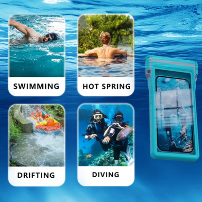 RedPepper 15m Depth Waterproof Phone Diving Pouch with Suction Cup(Grass Blue) - Waterproof Bag by RedPepper | Online Shopping UK | buy2fix