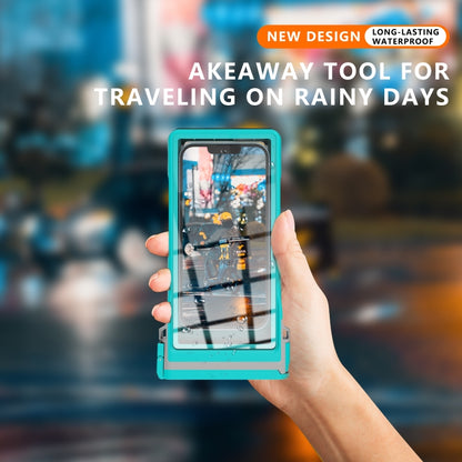 RedPepper 15m Depth Waterproof Phone Diving Pouch with Suction Cup(Grass Blue) - Waterproof Bag by RedPepper | Online Shopping UK | buy2fix