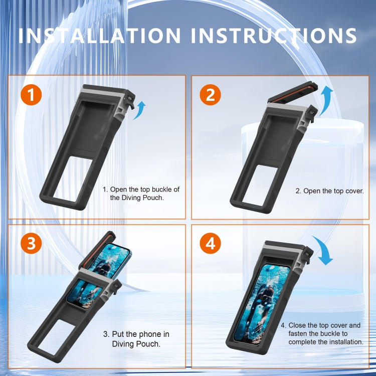 RedPepper 15m Depth Waterproof Phone Diving Pouch with Suction Cup(Black) - Waterproof Bag by RedPepper | Online Shopping UK | buy2fix