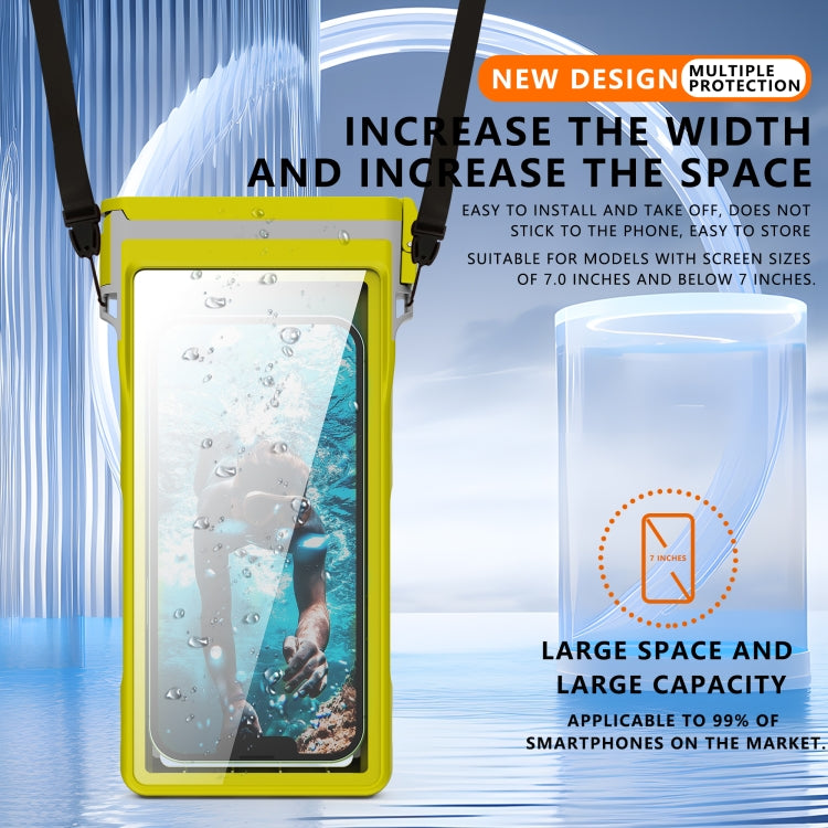 RedPepper 15m Depth Waterproof Phone Diving Pouch with Suction Cup(Yellow) - Waterproof Bag by RedPepper | Online Shopping UK | buy2fix