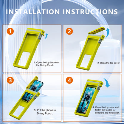 RedPepper 15m Depth Waterproof Phone Diving Pouch with Suction Cup(Yellow) - Waterproof Bag by RedPepper | Online Shopping UK | buy2fix