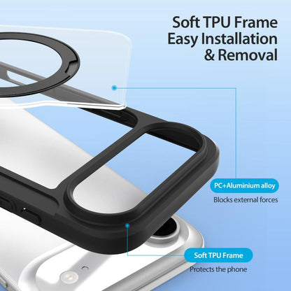 For iPhone 17 Air DUX DUCIS Skin X Pro Series MagSafe Ring Holder Leather Phone Case(Black) - iPhone 17 Air Cases by DUX DUCIS | Online Shopping UK | buy2fix