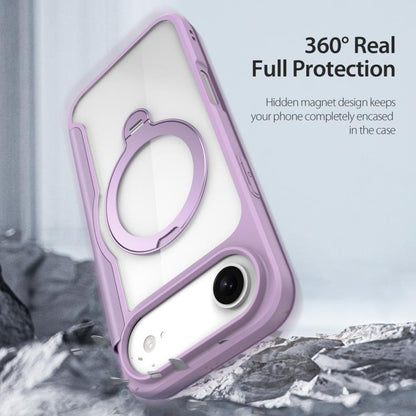 For iPhone 17 Air DUX DUCIS Skin X Pro Series MagSafe Ring Holder Leather Phone Case(Purple) - iPhone 17 Air Cases by DUX DUCIS | Online Shopping UK | buy2fix
