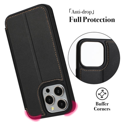 For iPhone 14 / 13 Magnetic Armor Series RFID Card Slots Leather Phone Case(Green) by buy2fix
