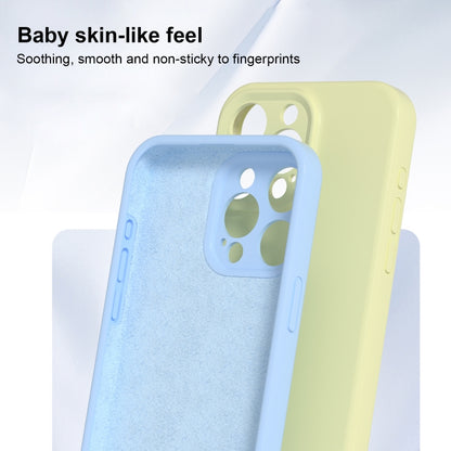 For iPhone 16 Pro Max Precise Hole Liquid Silicone Jelly Color Full Coverage Phone Case(White) - iPhone 16 Pro Max Cases by buy2fix | Online Shopping UK | buy2fix