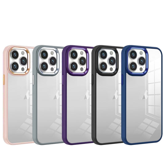 For iPhone 11 Colorful Armor Transparent Phone Case(Blue) by buy2fix