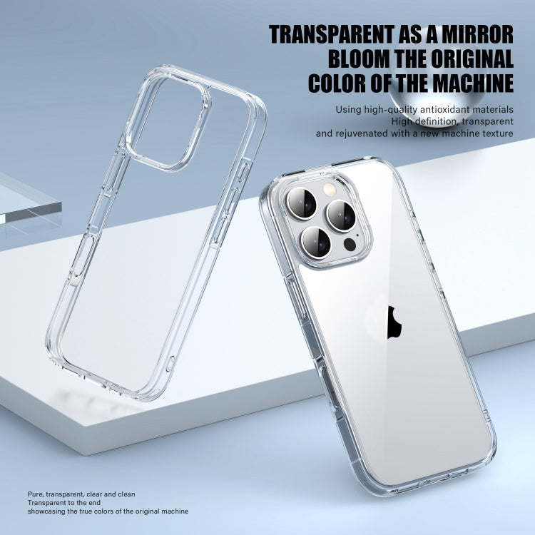 For iPhone 16 Plus PC Hybrid TPU Full Coverage Shockproof Phone Case(Transparent) - iPhone 16 Plus Cases by buy2fix | Online Shopping UK | buy2fix