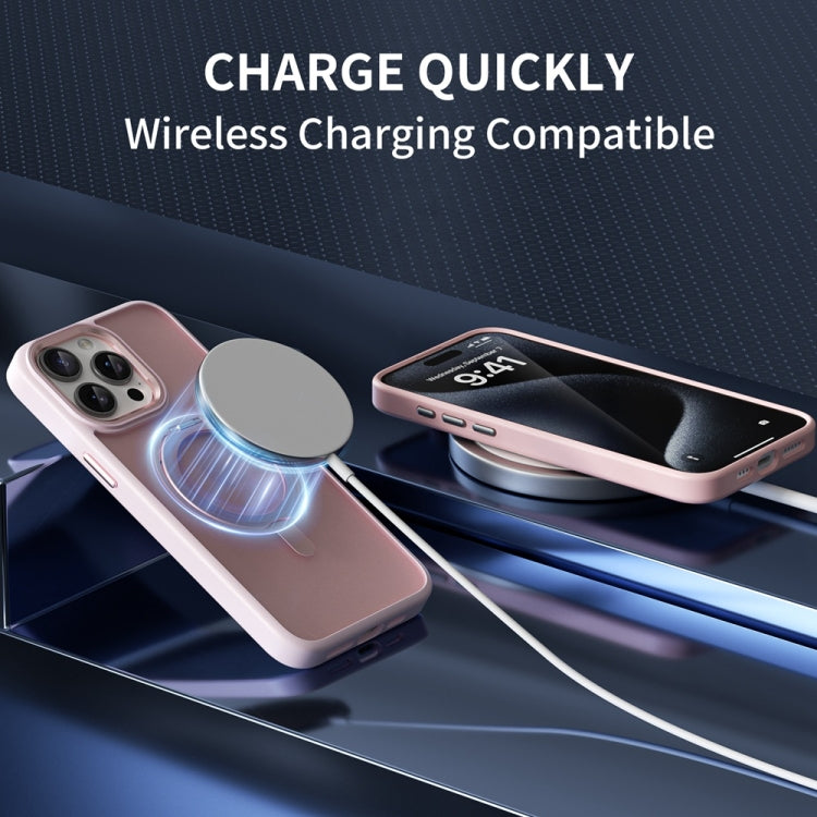 For iPhone 13 Pro Skin Feel Frosted MagSafe Magnetic Rotating Holder Phone Case(Purple) - iPhone 13 Pro Cases by buy2fix | Online Shopping UK | buy2fix