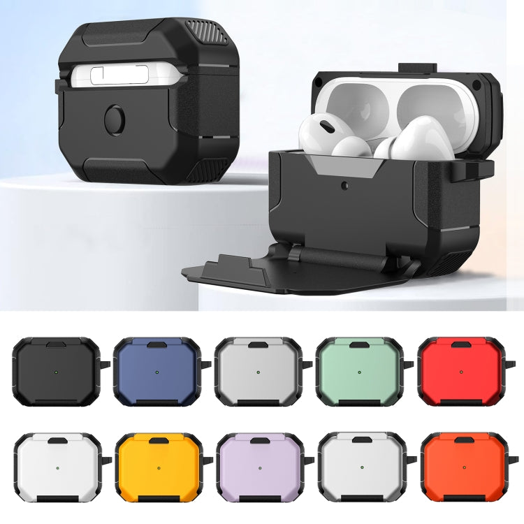 For AirPods 3 Phone Holder Design Earbuds Box Protective Case(Dark Blue) - For AirPods 3 by buy2fix | Online Shopping UK | buy2fix