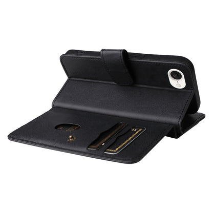 For iPhone 16e Multi-Function Wallet 10 Card Slots Leather Phone Case(Black) by buy2fix