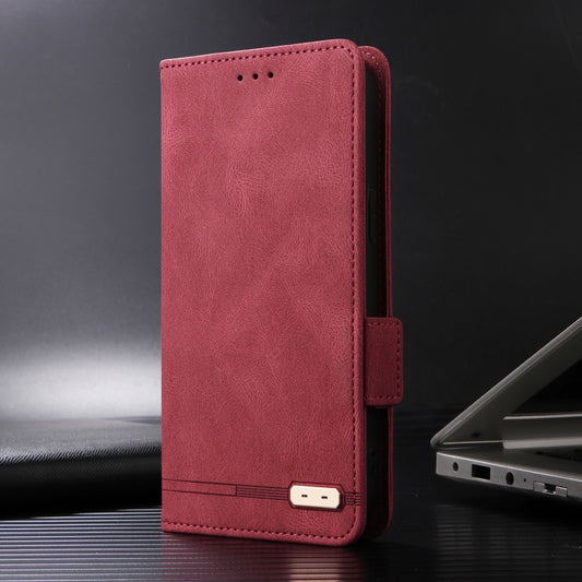 For iPhone 16 Magnetic Clasp Leather Phone Case(Red) by buy2fix