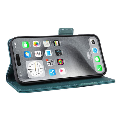 For iPhone 16 Pro Magnetic Clasp Leather Phone Case(Green) - iPhone 16 Pro Cases by buy2fix | Online Shopping UK | buy2fix