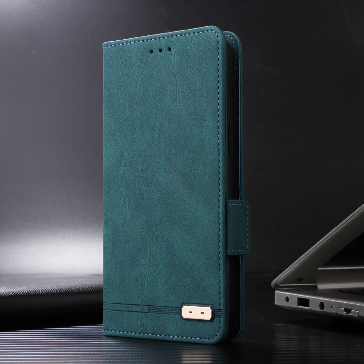 For iPhone SE 2024 Magnetic Clasp Leather Phone Case(Green) - iPhone 16e Cases by buy2fix | Online Shopping UK | buy2fix