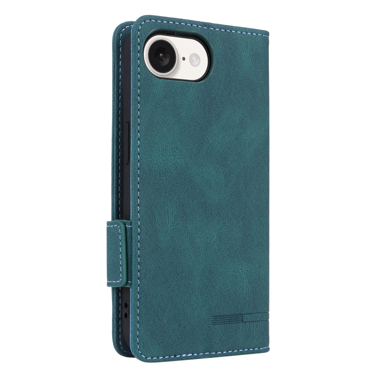 For iPhone SE 2024 Magnetic Clasp Leather Phone Case(Green) - iPhone 16e Cases by buy2fix | Online Shopping UK | buy2fix