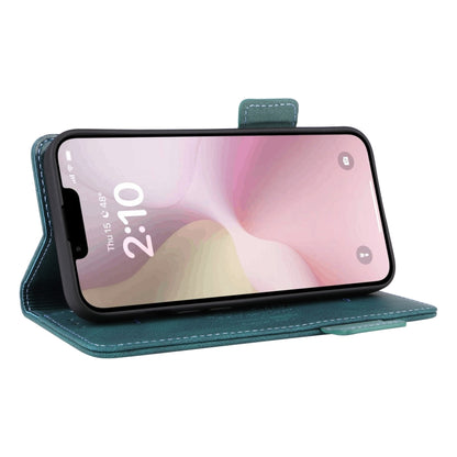 For iPhone SE 2024 Magnetic Clasp Leather Phone Case(Green) - iPhone 16e Cases by buy2fix | Online Shopping UK | buy2fix