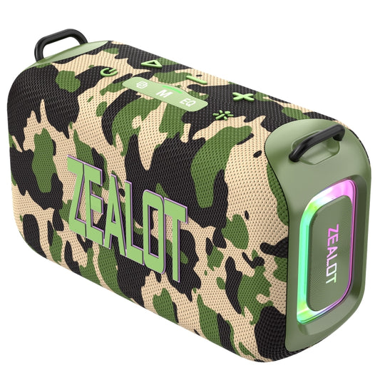 Zealot S85 50W Outdoor Waterproof Portable Bluetooth Speaker(Camouflage) - Waterproof Speaker by ZEALOT | Online Shopping UK | buy2fix