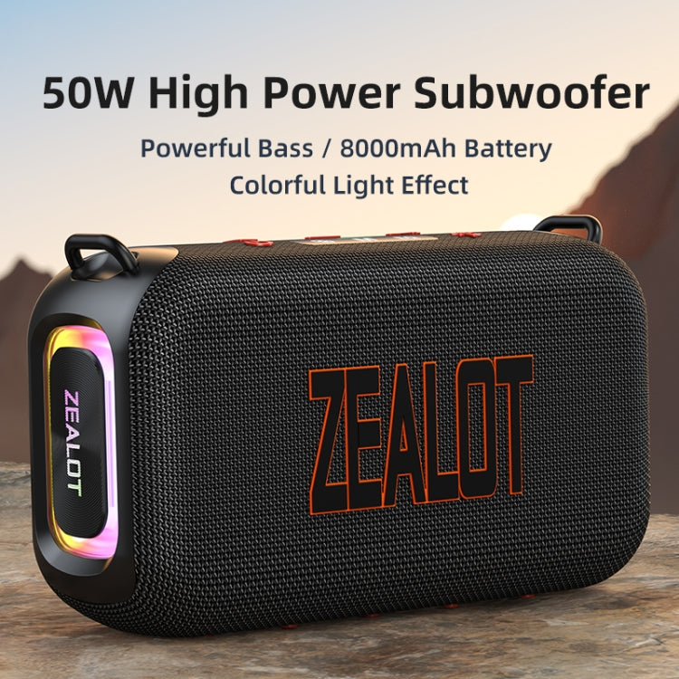 Zealot S85 50W Outdoor Waterproof Portable Bluetooth Speaker(Camouflage) - Waterproof Speaker by ZEALOT | Online Shopping UK | buy2fix