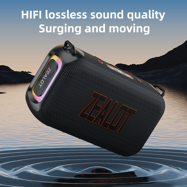 Zealot S85 50W Outdoor Waterproof Portable Bluetooth Speaker(Black) - Waterproof Speaker by ZEALOT | Online Shopping UK | buy2fix
