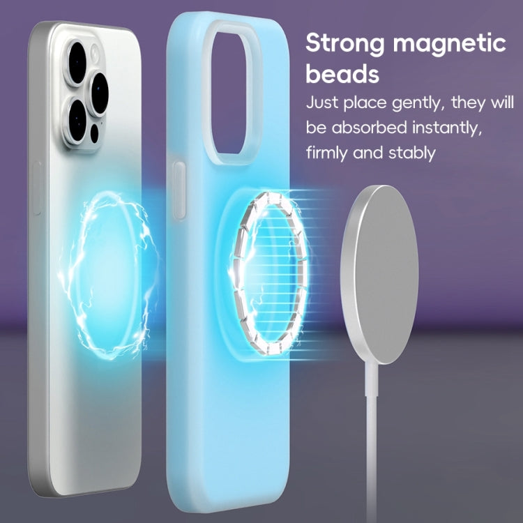 For iPhone 16 Pro Jelly Liquid Silicone MagSafe Magnetic Phone Case(Purple) - iPhone 16 Pro Cases by buy2fix | Online Shopping UK | buy2fix