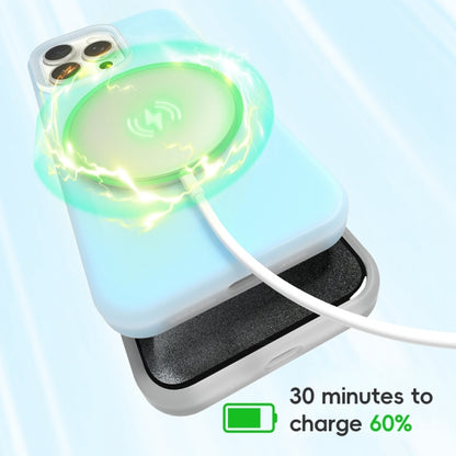 For iPhone 15 Plus Jelly Liquid Silicone MagSafe Magnetic Phone Case(Mint Mambo) by buy2fix