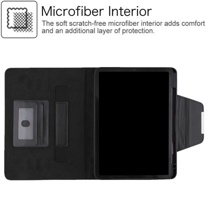 For iPad Pro 11 2025 / 2024 Checkered Hardware Buckle Leather Smart Tablet Case(Black) by buy2fix