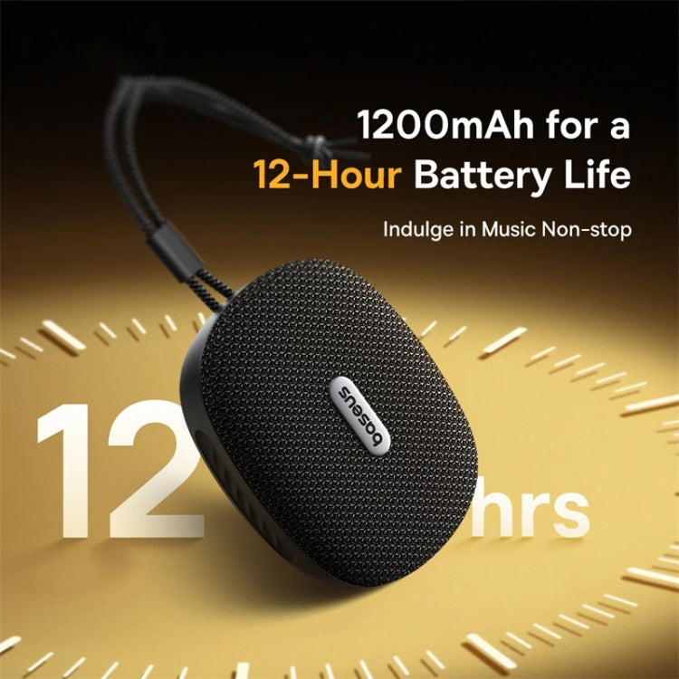 Baseus AeQur 35 Pro Air IPX5 Waterproof Outdoor Portable Bluetooth Speaker(Black) - Waterproof Speaker by Baseus | Online Shopping UK | buy2fix