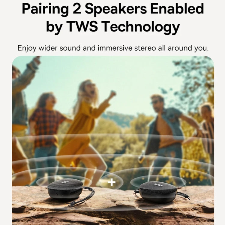 Baseus AeQur 35 Pro Air IPX5 Waterproof Outdoor Portable Bluetooth Speaker(Black) - Waterproof Speaker by Baseus | Online Shopping UK | buy2fix