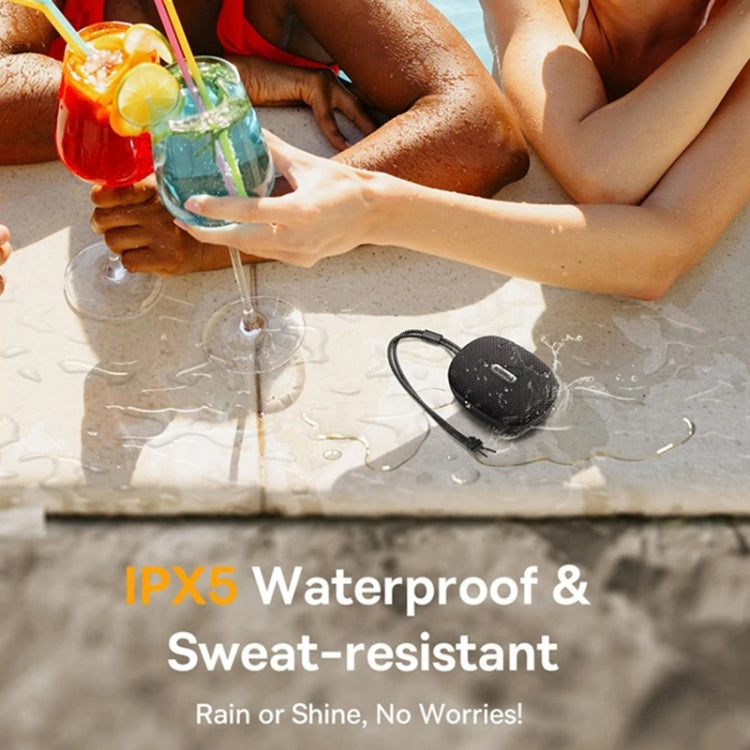 Baseus AeQur 35 Pro Air IPX5 Waterproof Outdoor Portable Bluetooth Speaker(Black) - Waterproof Speaker by Baseus | Online Shopping UK | buy2fix