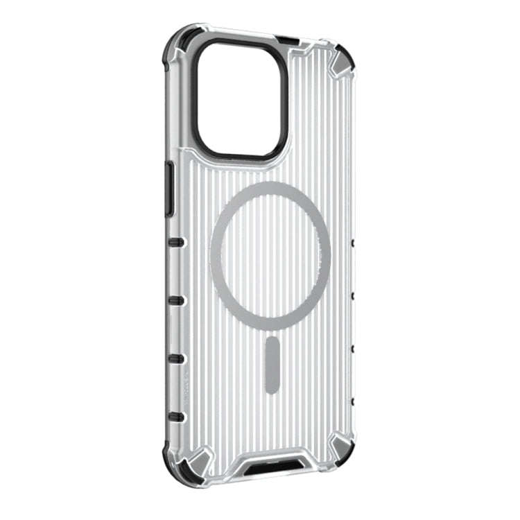 For iPhone 13 Pro Grating Airbag Shockproof MagSafe Frosted Phone Case(Black) - iPhone 13 Pro Cases by buy2fix | Online Shopping UK | buy2fix