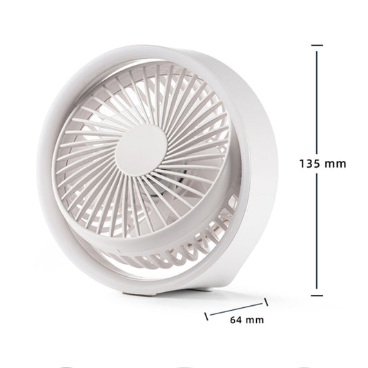 N601 180 Degree Rotating Type-C Desktop Fan with LED Ambience Light(Pink) by buy2fix