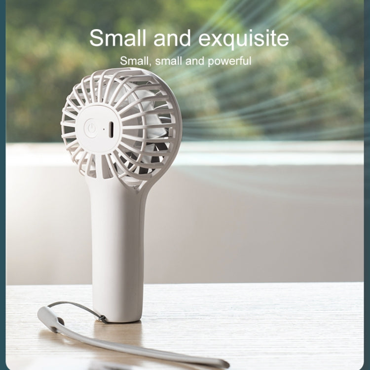 N605 Handheld Type-C Charging Portable Small Fan(Apricot) - Electric Fans by buy2fix | Online Shopping UK | buy2fix