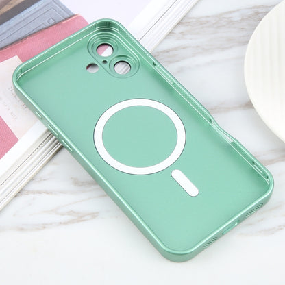 For iPhone 16 Plus Liquid TPU Silicone Solid Color MagSafe Phone Case(Green) - iPhone 16 Plus Cases by buy2fix | Online Shopping UK | buy2fix