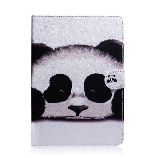 For Samsung Galaxy Tab S7 T870 (2020) 3D Colored Drawing Horizontal Flip Leather Case with Holder & Card Slot & Wallet(Panda) by buy2fix